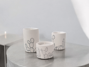 ARIZONA Beton 3'lü Tealight Mumluk Set