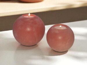 Terrasoul Globe 2’li El Yapımı Beton Mumluk – Doğal Dekoratif Mumluk Seti